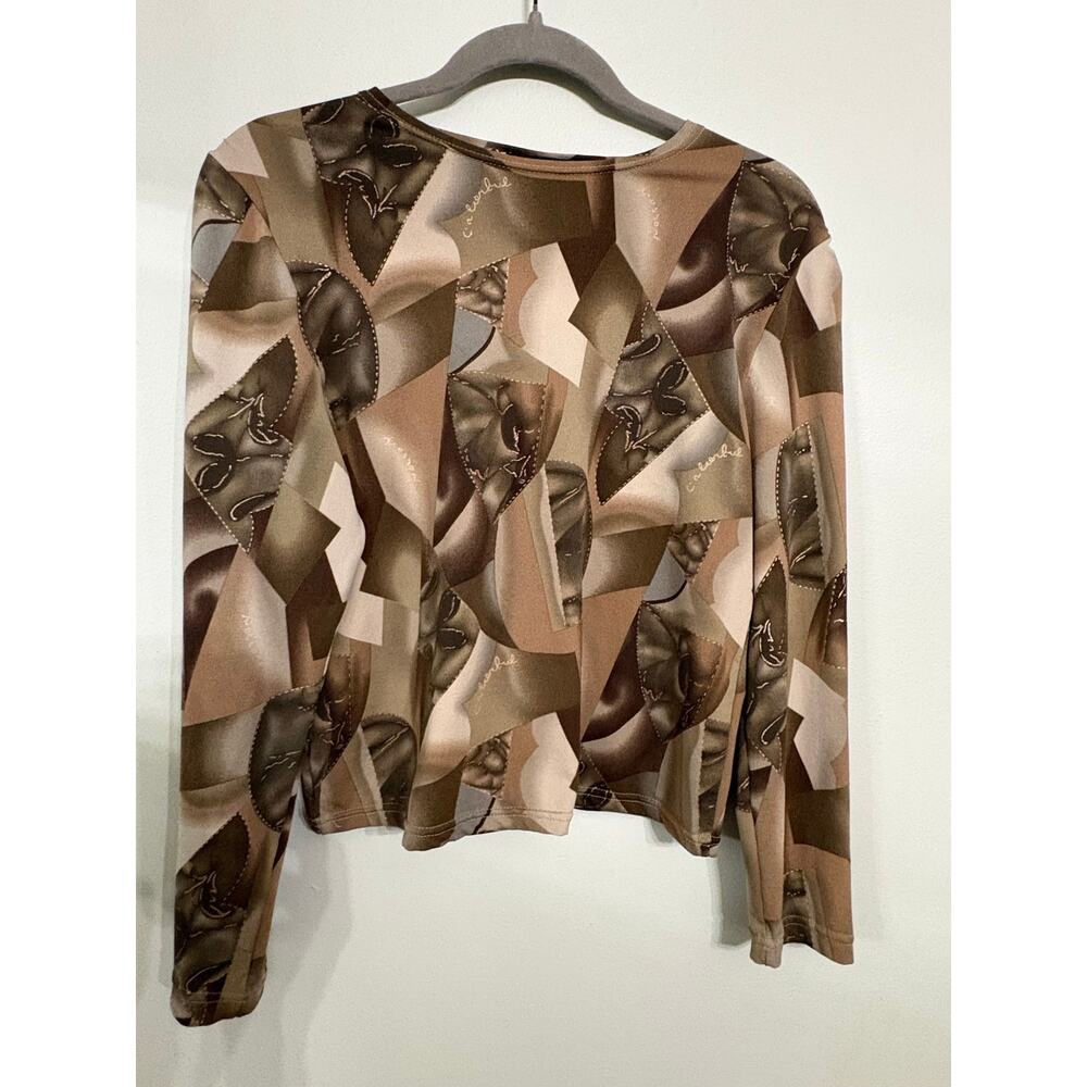 SML Sport Petites Abstract Long Sleeve Top